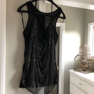 Guess Tank Top with Beaded overlay